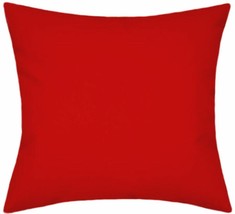 Sunbrella Canvas Logo Red Indoor/Outdoor Solid Pillow - $29.65+