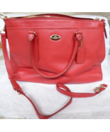 Coach F35185 Pebbled Leather Morgan Satchel Classic Red NWT  MSRV $444.95 - $246.85 CAD