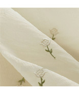 Emboridery Flora Faux Silk Fabric 55&quot; Width 0.5Y Home Decor Dress Table ... - £9.89 GBP