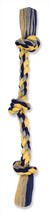 Mammoth Pet Products Cottonblend 3 Knot Rope Tug Toy Multi-Color 1ea/15 in, SM - £4.68 GBP
