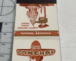 Matchbook Cover Pancho’s Restaurant Mexican Foods  Tucson, AZ  gmg  Unst... - £9.89 GBP