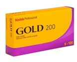 Kodak Professional Gold 200 Color Negative Film (120 Roll Film, 5-Pack) - $81.99