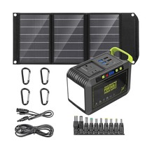 MARBERO Portable Power Station with Solar Panel Kit Solar Generator Incl... - $259.99