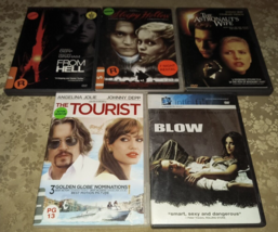 5 Johnny Depp DVDs - Sleepy Hollow + From Hell + Blow + Astronaut&#39;s Wife + - £10.00 GBP