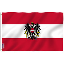 Anley Fly Breeze 3x5 Feet Austria with Eagle Flag - Austrian Coat of Arm... - £6.95 GBP
