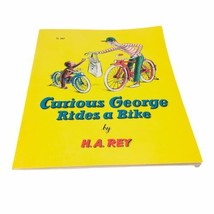 Vintage Curious George Rides A Bike Book H.A. REY Paperback - £22.32 GBP