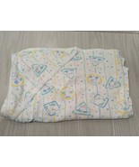 Vintage 80s AB Baby hooded towel pastel bears shapes squares triangles c... - £10.65 GBP