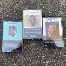 Nat King Cole Lot of 3 Cassettes Ramblin&#39; Rose, Unforgettable &amp; The Best Of - £8.50 GBP