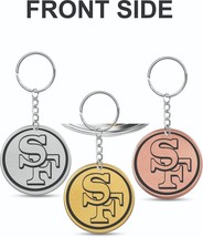 49ERS NFL , SAN FRANCISCO US COIN,GOLD,SILVER KEYCHAIN - £11.98 GBP