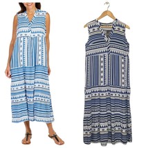 New Mlle Gabrielle Womens Size Small V Neck Sleeveless Midi A Line Dress... - $24.74