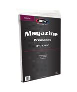 1 pack of 25 BCW 8 ¾" x 11 ⅛" Premade Magazine Bags and Boards - $34.29