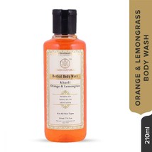 Set of 2 Khadi Natural Orange and Lemongrass Body Wash 420ml Ayurvedic Face Care - £33.57 GBP