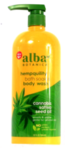 1 Ct Alba Botanica 32 Oz Hempquality Seed Oil Bath Soak &amp; Body Wash - £18.86 GBP