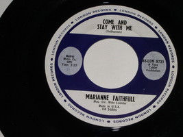 Marianne Faithfull Come And Stay With me What Have I Done Wrong 45 Rpm Record - $39.99