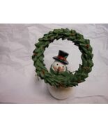 Blossom Bucket  &quot;Snowman Holding Large Wreath&quot; Figurine NEW 4 1/4&quot; H - $409.81 MXN