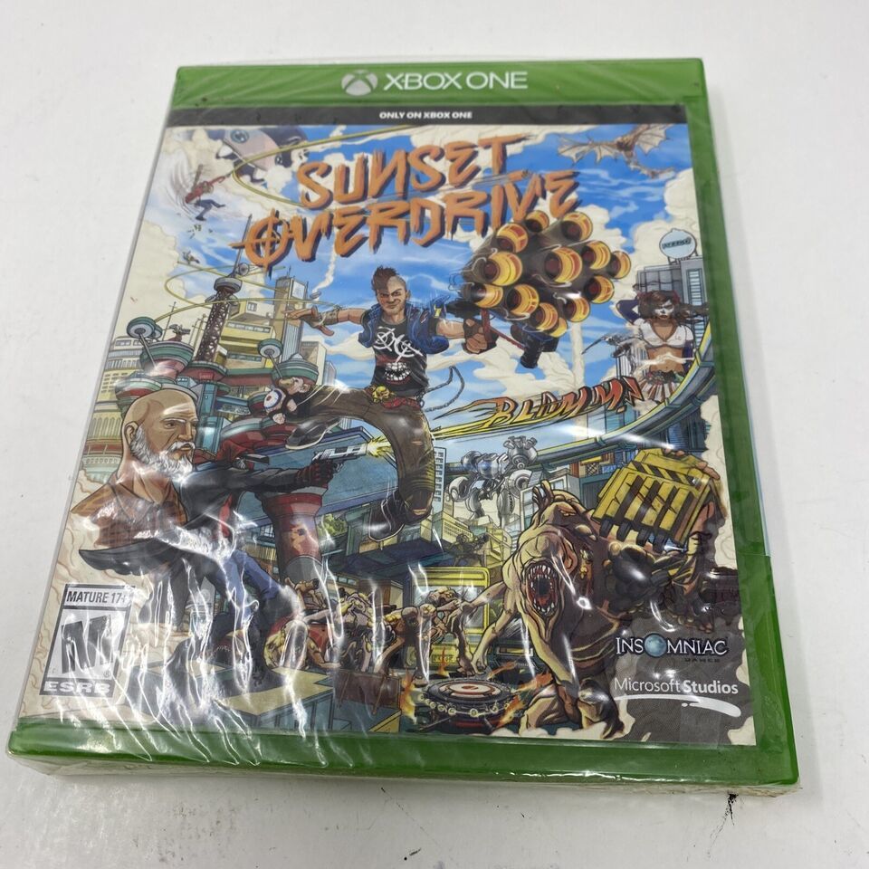 Sunset Overdrive (Microsoft Xbox One, 2014) Case does have dimpling New Sealed - $6.93