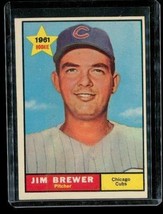 Vintage 1961 Topps Rookie Baseball Card #317 Jim Brewer Chicago Cubs - £7.74 GBP
