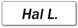 HUBIE HALLOWEEN HAL L NAME BADGE PROP HALLOWEEN COSPLAY MAGNET BACK - $16.99