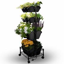 Watex Mobile Green Wall (Single Frame, Spring Bouquet), BPA Free Planters - $88.11