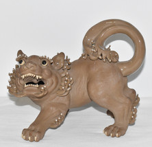 Antique Chinese Shiwan Stoneware Foo Dog Fu Lion Shiwan Guardian Lion Si... - £519.58 GBP