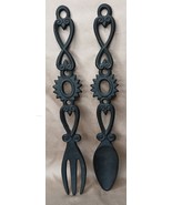 Vintage Decorama Cast Iron Spoon and Fork Set 12 3/4&quot; Wall Decor - $13.72 CAD