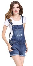 Cute Denim Shorts Distressed Cowboy Jumpsuit Jeans Bib Shortalls, 8  - £5.16 GBP