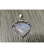 Handmade 925 Sterling Silver Moonstone Pendant Free Shipping - $729.90 MXN