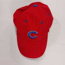 MLB Chicago Cubs Men's Back Strap Red Cotton Baseball Cap Hat image 6