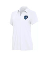 Antigua Women&#39;s Sporting Kansas City Era Polo White Short Sleeve NHL Siz... - $645.46 MXN