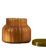 Capri Blue Empty Candle Jar 19oz Orange Mercury Glass Gold Lid Anthropol... - £22.80 GBP