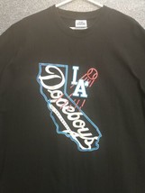 LA Dodgers Shirt Mens 4XL Black Short Sleeve - £10.07 GBP
