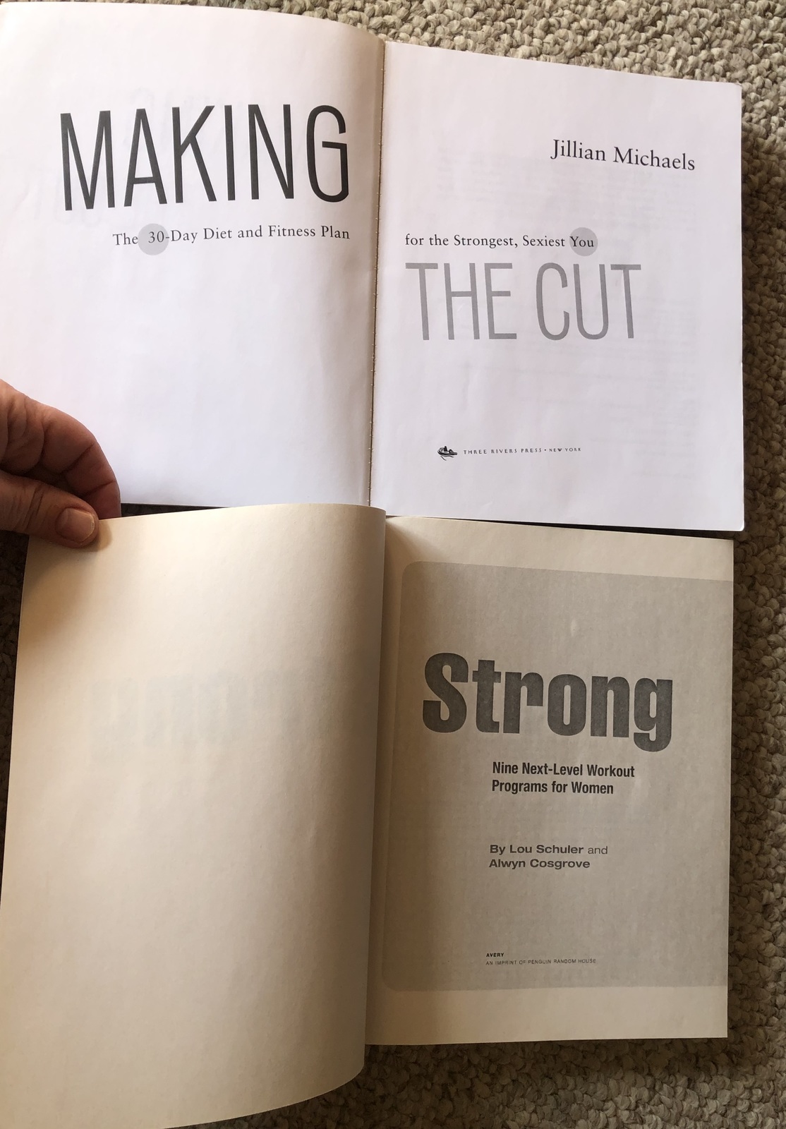 2 Women's Workout books Strong/Schuler,Cosgrove, Making The Cut/Jillian Michaels Item image 4