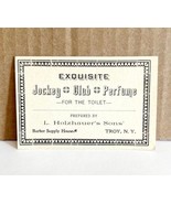 Jockey Club Perfume L. Holzhauer&#39;s Sons Antique Labels 1900s 2.25 x 3 Ba... - $21.98