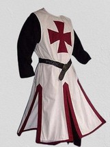 Medieval Templar Knight Crusader Surcoat &amp; Cloak Reenactment SCA Larp item new - £271.46 GBP