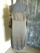Women&#39;s Esley Sleeveless Dress Brown Side Zip Strap Across Back Size L - £9.58 GBP