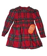 Wonder Nation Toddler Girls Holiday Red Plaid Dress Size 2T New - £10.55 GBP