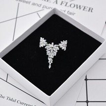 Elegant Flower Shape Statement Women  Hollow Geometry Rings With Adjustable Size - £24.02 GBP
