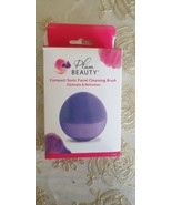 Plum Beauty Purple Compact Sonic Facial Cleansing Brush Rechargeable 3 S... - $5.89