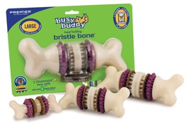Busy Buddy Bristle Bone Chew Toy Multi-Color 1ea/LG - £25.28 GBP