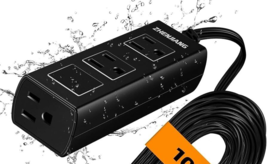 New  Zhenjiang 100FT Power Strip Black G08M PVC ABS Fireproof 1625W 125V... - $260.77 MXN