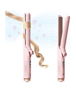 Hahahope Hair Straightener and Curler 2-in-1 360°Airflow Styler Curling ... - $32.66