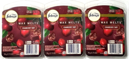 3 Packs Febreze 6 Wax Melts Cranberry Tart Limited Edition Home Fragrance - £22.37 GBP