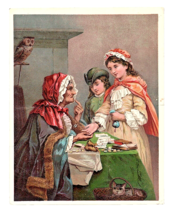 Victorian Trade Card 1880&#39;s Gypsy Fortune Teller Dr. D. Jaynes Expectora... - £14.22 GBP