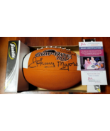 Johnny Majors Inscribed Franklin Jr Football / Tennessee &amp; Pittsburg Coa... - $59.40