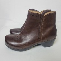 Dansko Scout Women’s Brown Leather Ankle Boots Booties Size EUR 40/US 9-9.5 - £35.60 GBP