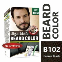 Bigen Men&#39;s Beard Color, Brownish Black, B102 with Olive Oil and Taurine, 4 - £15.13 GBP