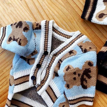 Luxury Dog Clothes - Striped Cardigan Sweater for Chihuahua and Bichon F... - £18.12 GBP+