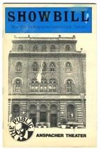 Showbill Three Acts of Recognition 1982  New York Shakespeare Festival - $13.86