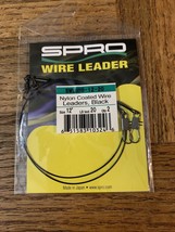 SPRO Wire Leader Nylon Coated Black 12” Fishing - £9.28 GBP
