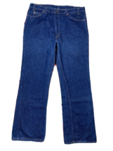 Vtg Levis 517 Orange Tab Dark Wash Denim Bootcut Jeans USA Actual 38x31 - $59.39